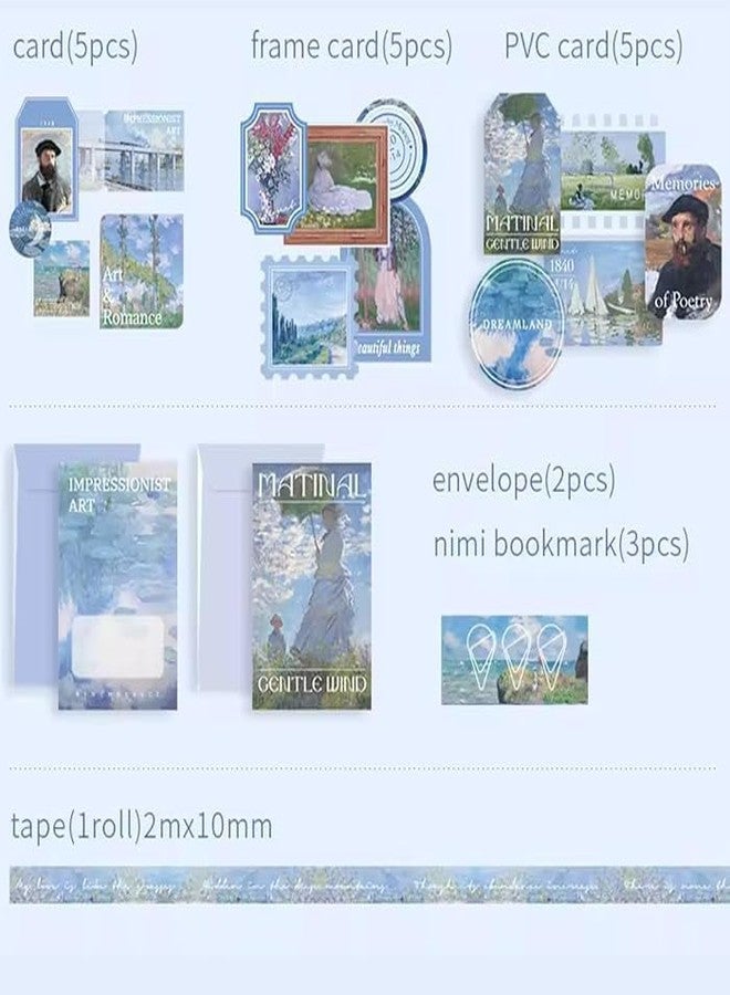 RUJVE Vintage Scrapbook Stickers Pack, Art Journal Kit, Bullet Junk Journal Planners DIY Decoration Paper Stickers Craft Kits Notebook Album Aesthetic Tape,Journaling Gift for Girl (Morning Breeze) - Image 4